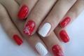 Vinter manicure: hvad er moderigtigt denne sæson (foto) Rød vinter negle design