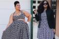 Váy thời trang cho phụ nữ béo phì: kiểu dạ hội bất đối xứng