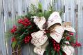 New Year's wreath on the door or how to make Christmas wreaths How to make a wreath from a vine with your own hands