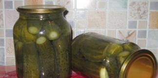 Pickled cucumbers - recipes for preparations for the winter
